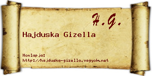 Hajduska Gizella névjegykártya